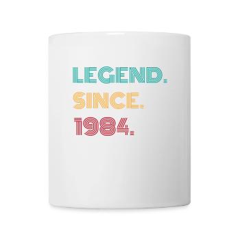Legende seit 1984 Vinatge 1984 Geburtstagsgeschenk - Tasse - Weiß - Vorne