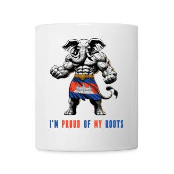 Je suis fier de mes itinéraires au Cambodge - Mug blanc - blanc - Devant