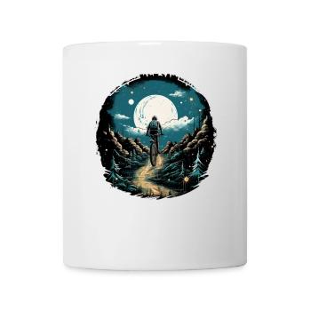 Mountainbiking Illustration - Tasse - Weiß - Vorne