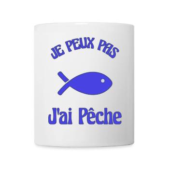 I CAN'T. FISHING. FISH. APRIL FOOL - Mug - white - Front