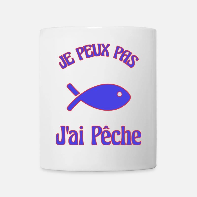 HUMOUR. POISSON. JE PEUX PAS. PÊCHE - Mug blanc - blanc