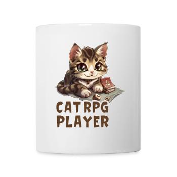 Cats RPG Player W20 Role Playing Game Shirt - Mug - white - Front