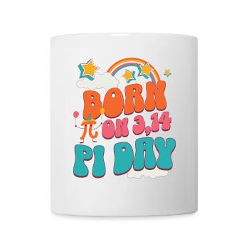 Né(e) le 3.14 PI Day 14 mars Joyeux anniversaire - Mug blanc - blanc - Devant