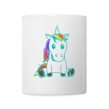Unicorn Mythical Creature Colorful Retro Vintage 80s - Mug - white - Front