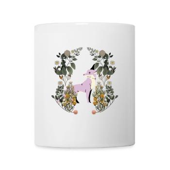 Renard Animal Sauvage Vintage Rétro Années 80 Animaux de la Forêt - Mug blanc - blanc - Devant