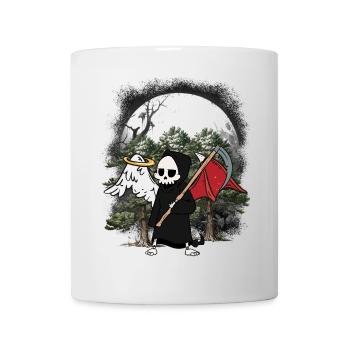 Horror Angel Devil Grim Reaper Halloween Death - Mug - white - Front