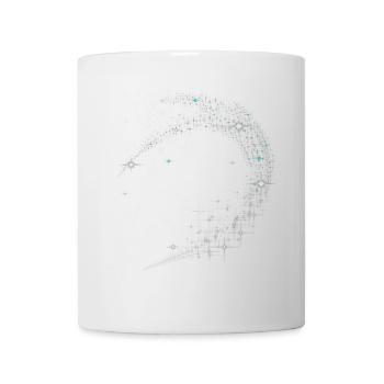 Cerf Fantaisie Constellation Bois - Mug blanc - blanc - Devant