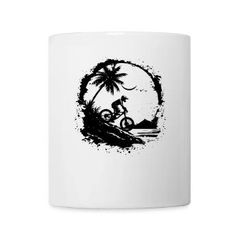 Mountain Biking Sketch - Mug - white - Front