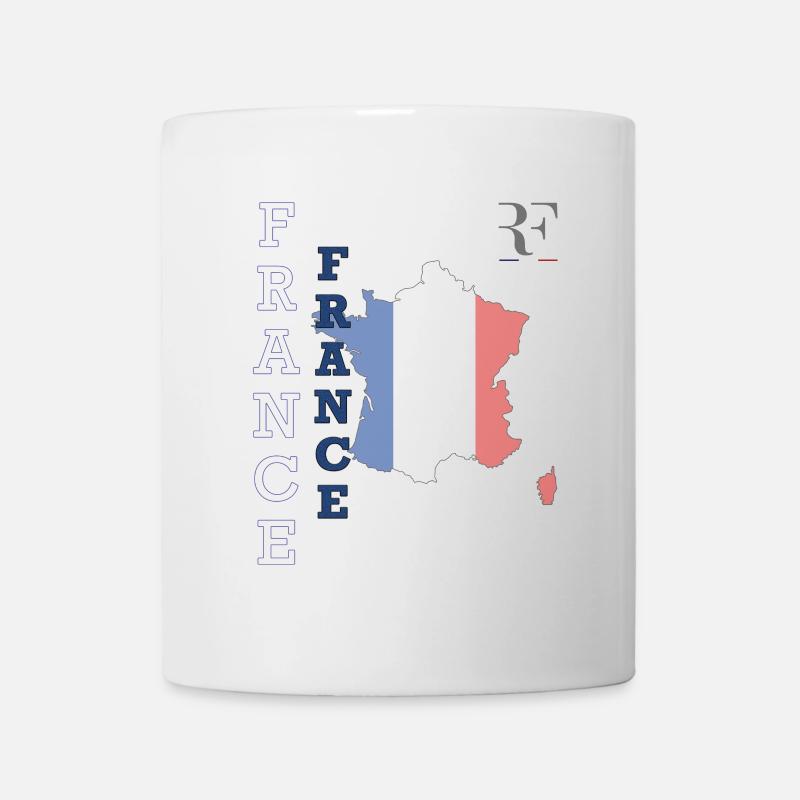 Drapeau Français Style et Patriotisme - Mug blanc - blanc