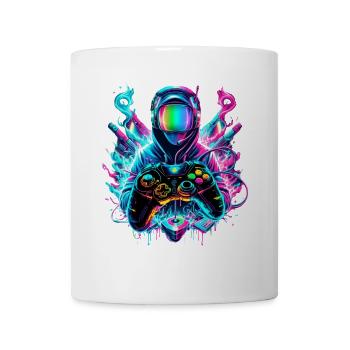Gamer Synthwave Gaming Enthusiast - Mug - white - Front