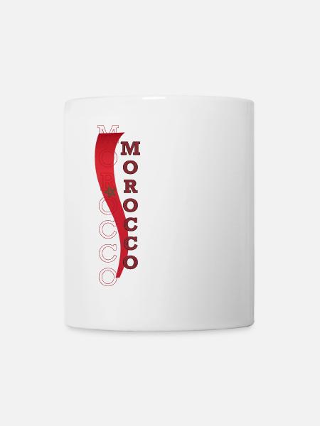 Drapeau du Maroc qui Inspire le Respect Admiration - Mug blanc - blanc