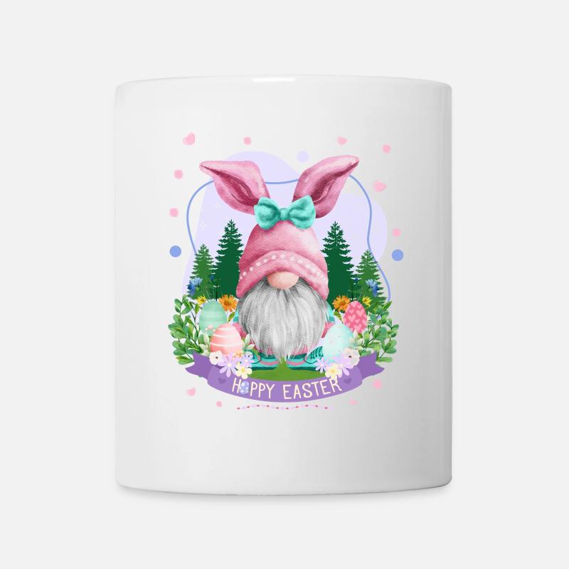 Hoppy Gnome Easter - Easter Gift Idea - Tasse - Weiß