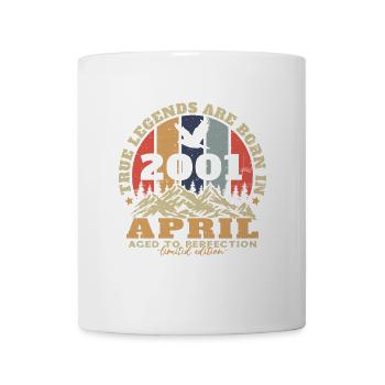 April 2001 Vintage Geburtstagsgeschenk - Tasse - Weiß - Vorne