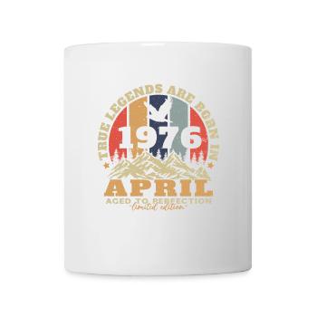 April 1976 Vintage Geburtstagsgeschenk - Tasse - Weiß - Vorne