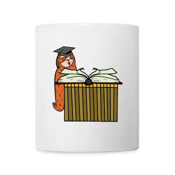 Sloth Student Study Book Student School - Mug - white - Front