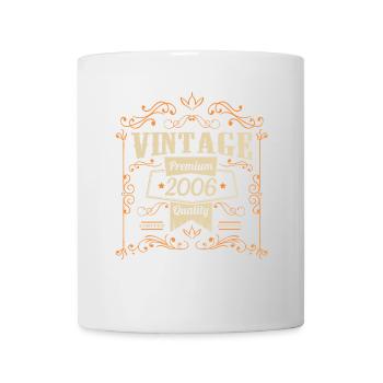 Millésime 2006 Anniversaire Vintage - Mug blanc - blanc - Devant