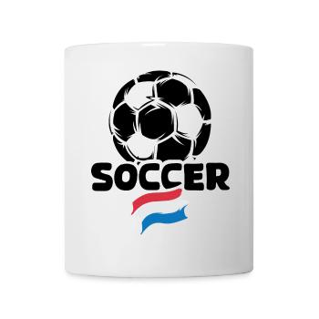 Netherlands Soccer Ball Flag Soccer Team Logo - Mug - white - Front