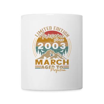 Mars 2003 Vintage Retro Cadeau D’anniversaire - Mug blanc - blanc - Devant