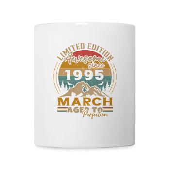 March 1995 Vintage Birthday Gift - Mug - white - Front