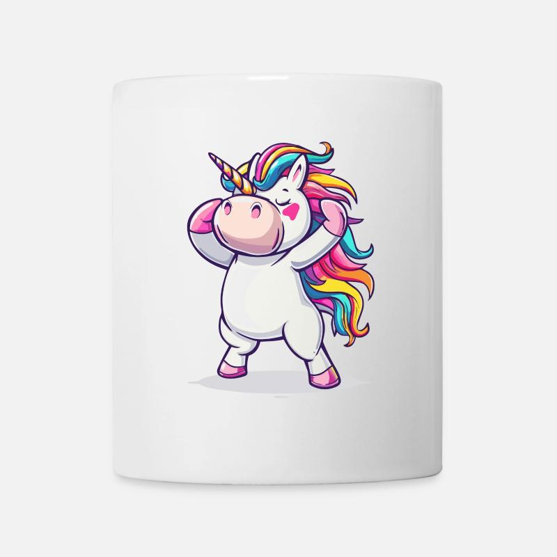 Licorne dansante - Mug blanc - blanc