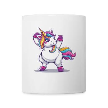 Regenbogenzauber Einhorn Pose - Tasse - Weiß - Vorne