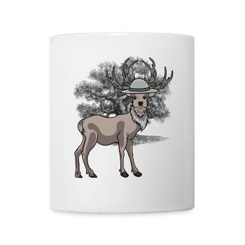 Forest Animal, Deer, Forest Animals, Red Deer, Forest Dwellers - Mug - white - Front