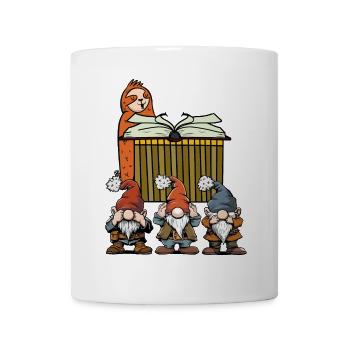Guten Nacht Geschichte lesen Buch Zwerge Faultier - Tasse - Weiß - Vorne