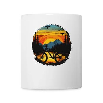 Mountainbiking Porträt - Tasse - Weiß - Vorne