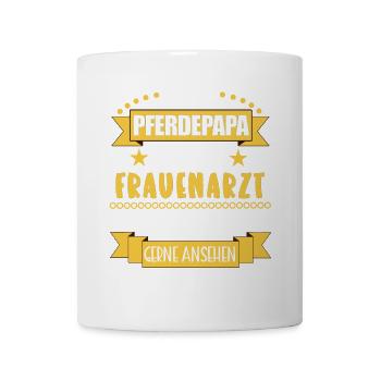 Pferdepapa Lustiger Spruch Pferde Geschenk - Tasse - Weiß - Vorne