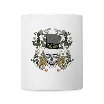 Skull Skull Skull Nature Horror Halloween - Mug - white - Front