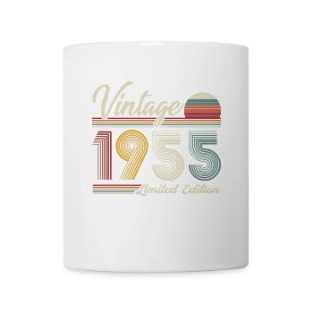 Jahrgang 1955, Jahrgang 1955 Geburtstagsgeschenk - Tasse - Weiß - Vorne