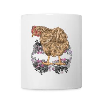 Frühling Ostern Huhn Federvieh Natur Geflügel - Tasse - Weiß - Vorne
