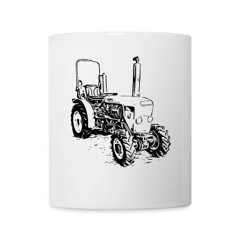 Narrow-gauge tractor tractor - Mug - white - Front