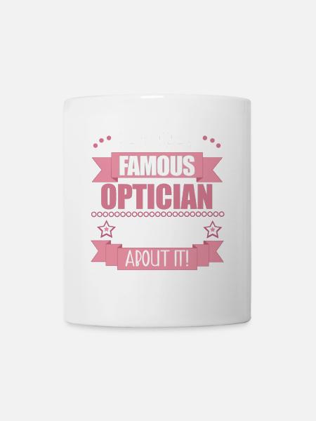 Optikerin Beruf Damen Geschenk - Tasse - Weiß