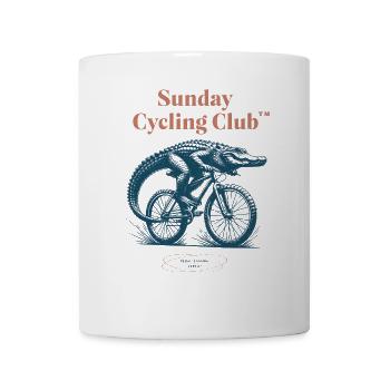 Sunday Cycling Club Alligator - Mug - white - Front