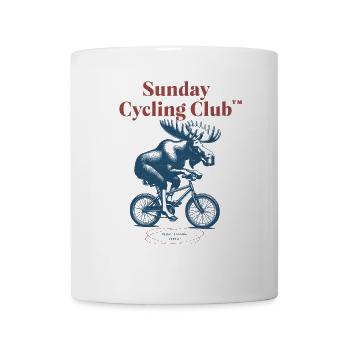 Sunday Cycling Club Elch - Tasse - Weiß - Vorne