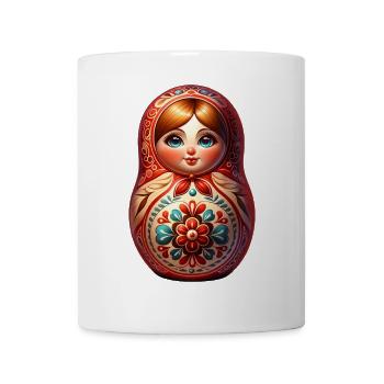 Russe Khokhloma Russie Russe Russe - Mug blanc - blanc - Devant