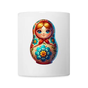 Russe Khokhloma Russie Russe Russe - Mug blanc - blanc - Devant