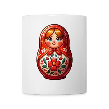 Russe Khokhloma Russie Russe Russe - Mug blanc - blanc - Devant