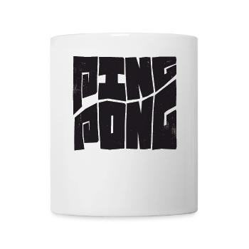 Tennis de table avec batte de tennis de table Ping Pong - Mug blanc - blanc - Devant