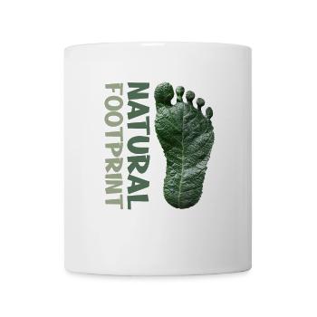 Chemise de conservation du climat Empreinte naturelle - Mug blanc - blanc - Devant