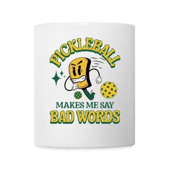 Le pickleball drôle me fait dire de gros mots pickleball - Mug blanc - blanc - Devant