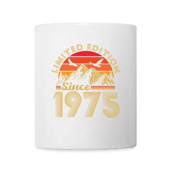 1975 Vintage Retro Geburtstagsgeschenk - Tasse - Weiß - Vorne