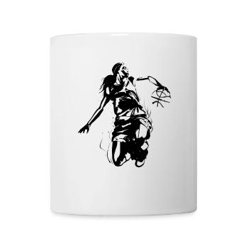 Basketballerin Grafik - Tasse - Weiß - Vorne