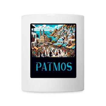 Patmos Greece paradise design - Mug - white - Front