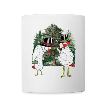 Grands-parents Grand-mère Grand-père Poulet Forêt Randonnée Nature - Mug blanc - blanc - Devant