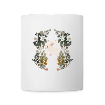 Rabbit, Rabbit, Rodent, Spring, Flowers, Nature - Mug - white - Front