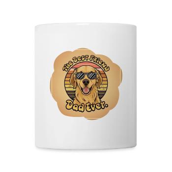 Father's Day and his dog - Mug - white - Front