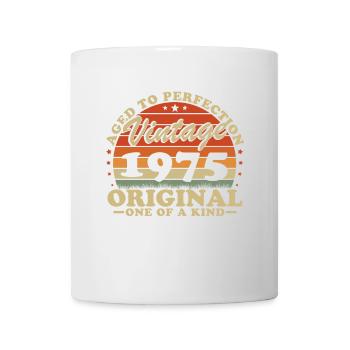 1975 Vintage Retro Geburtstagsgeschenk - Tasse - Weiß - Vorne