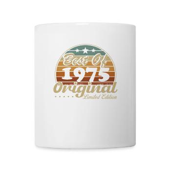 1975 Vintage Retro Geburtstagsgeschenk - Tasse - Weiß - Vorne